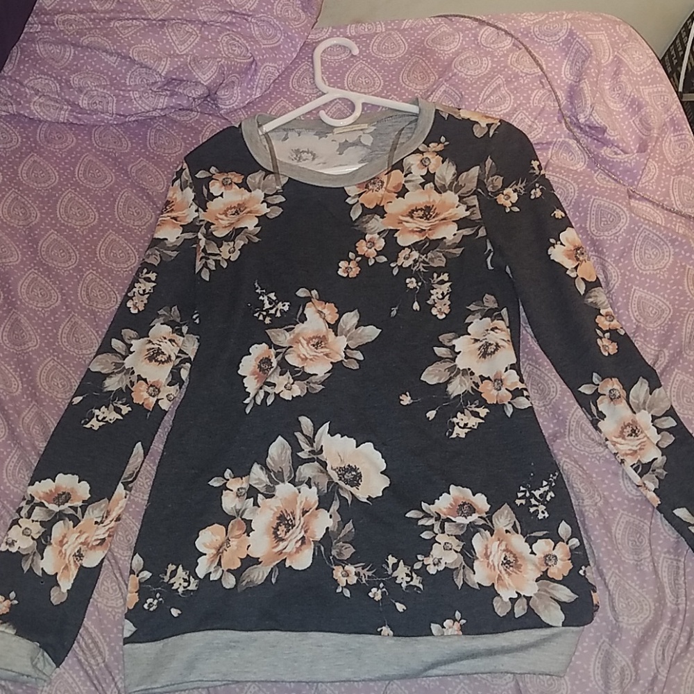 Cute Floral Long Sleeve